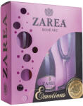 Zarea Pachet Zarea Diamond Collection Emotions Rose Sec 0.75L + 2 pahare