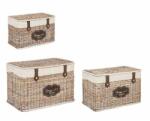 Bizzotto Set 3 cosuri depozitare natur Provenzale 56x30x33 cm, 61x36x38 cm, 66x41x43 cm (0402403)
