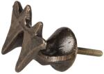 Clayre & Eef Maner mobila din fier maro cu patina aramie 4x4 cm (64525deco)