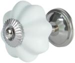 Clayre & Eef Buton mobila din fier si ceramica albastru deschis mat Ø 4 cm (64385deco)