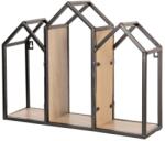 Clayre & Eef Etajera suspendabila cu polite din lemn natur si cadru din fier maro 46 cm x 14 cm x 36 h (64300deco) Raft