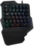 LogiLink Tastatura Gaming pentru o mana LogiLink, Functie iluminare (Negru) (ID0181)