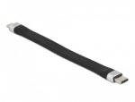 Delock 86793 13, 5cm USB 2.0 USB-C - MicroUSB PD3 FPC lapos kábel - granddigital