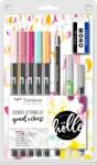 Tombow Markere caligrafice Watercoloring good vibes, 9/set Tombow BS-FH2