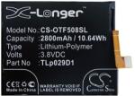 Utángyártott Alcatel Li-polymer 2800mAh TLP029D1