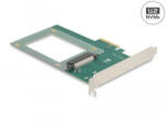 Delock PCI Express x4-kártya - 1 x belső U. 2 NVMe SFF-8639 (90081) - aqua