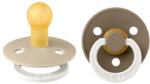 BIBS Set 2 Suzete Fosforescente Colour Glow Latex, Tetina Rotunda, 0 Luni + (SETCOLOURLATEXGLOW1)