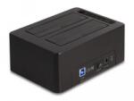 Delock USB duális dokkoló állomás 2 db. SATA HDD / SSD számára klónozó és törlő funkcióval (64187)