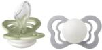 BIBS Set 2 Suzete Fosforencente Couture Glow Silicon, Tetina Anatomica, 6 Luni + (SETCOUTUREGLOW2)