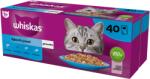 Whiskas Adult pliculețe 40 x 85 g Fishy Treats - hrană umedă pentru pisici adulte în jeleu (bucăți cu: somon, ton, cod, pește alb)