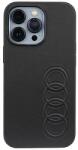 Audi Husa Audi Synthetic Leather iPhone 13 Pro / 13 6.1" black/black hardcase AU-TPUPCIP13P-TT/D1-BK - vexio