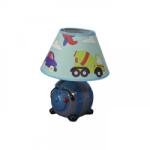 Bobo Éjszakai lámpa gyerekeknek, kerámia, 25cm, E14, 40W, kék színű, Boboshop (D1-15-2)