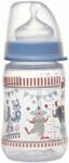 Nip Бебешко шише NIP - РР, Flow M, 0 м+, 260 ml, Boy (4000821350410) - ozone