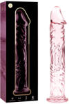 IBIZA Nebula Model 12 Dildo Borosilicate Glass 17x3.5cm Pink Dildo