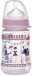 Nip Бебешко шише NIP - РР, Flow M, 0 м+, 260 ml, Girl (4000821350427) - ozone