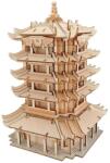 Woodcraft Construction Kit Woodcraft Puzzle 3D din lemn Turnul Macara galbenă (DDXF-G007H)