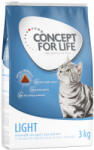 Concept for Life 3kg Concept for Life Light Adult száraz macskatáp 15% árengedménnyel