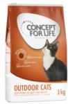 Concept for Life 3kg Concept for Life Outdoor Cats száraz macskatáp 15% árengedménnyel