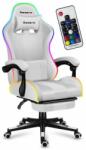 Huzaro Force 4.7 RGB Gamer szék - Fehér (HZ-FORCE 4.7 RGB WHITE) - pepita