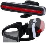 VERK GROUP Hátsó COB LED kerékpár lámpa újratölthető akkumulátorral, 3 üzemmóddal, USB töltés, 10cm x 1, 5cm x 2, 5cm, piros fény