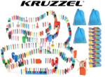 Kruzzel Színes dominó készlet vicces kiegészítőkkel és tárolózsákkal, 1131 db