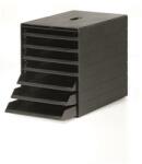 DURABLE Irattároló, műanyag, 7 fiókos, DURABLE "Idealbox Plus", antracit (DB1712001058)