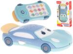  3 az 1-ben interaktív, zenélő játék - telefon, autó, csillag kivetítő, kék