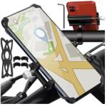 Trizand Kerékpáros telefontartó rugalmas szilikonból, 4, 5 x 8 x 8 cm, fekete