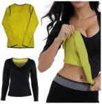 Verk Group Női neoprén fitness hosszú ujjú póló, M méret, fekete