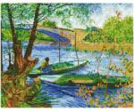 Diamond Dotz - gyémántfestő kép, Van Gogh: Horgász és csónakok a Pont de Clichynél