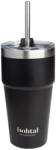 Smartshake Bohtal Double Insulated Travel Mug With Straw - Utazóbögre szívószállal (600 ml, Fekete)