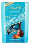 Lindt Csokoládé LINDT Lindor Salted Caramel sós karamellás csokoládé golyók díszdobozban 200g (14.02033)