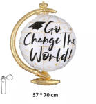 Mezőfi Team Kft Fólia lufi, földgömb, 57*70 cm, csomagolt