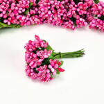  Bogyós mini csokor sötétrózsaszín