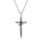 BeSpecial Colier inox crucifix 70 cm (CLR486)