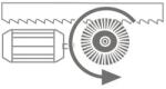 Metallkraft Perie de aschii actionata de motor (MK.3649709)