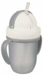 Canpol Babies Matte Pastels Cupă cu tub de silicon pliabil 210ml 56/522_grey Gri