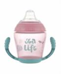 Canpol Babies Sea Life Sea Life Soft Drip Cup Silicone Mouthpiece 230ml Roz