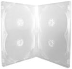  Carcasa pentru 4 DVD-uri transparenta, 14 mm (PDCARC4DVDCLEAR)