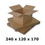  Cutie carton 240x120x170, natur, 3 starturi CO3, 420 g/mp (CUT240x120x170)