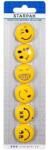 Starpak Set magneti Emoji, 6 emoticoane Smiley Face, 30mm, galben (JOC15402)