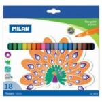  Set carioci cu 18 culori Milan (06F18)
