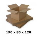 Cutie carton 190x80x120, natur, 3 straturi CO3, 420 g/mp (CUT190X80X120)