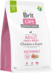 Brit Care Sustainable Adult Small Breed Chicken & Insect 2x3 kg