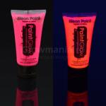 Paint Glow Vopsea Neon reactiva UV pentru bodypainting flacon 50 ml Roz UV