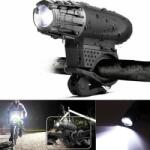 Esperanza Lanterna frontala bicicleta, LED 180 lm, 3 moduri iluminare, clema