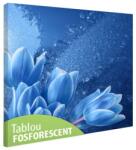  Tablou fosforescent Flori inghetate 40 cm x 40 cm
