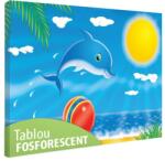  Tablou fosforescent Delfin 52 cm x 90 cm