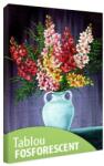  Tablou fosforescent Frezii in amfora alba 60 cm x 40 cm