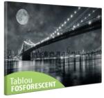  Tablou canvas fosforescent Brooklin Bridge 90 cm x 52 cm